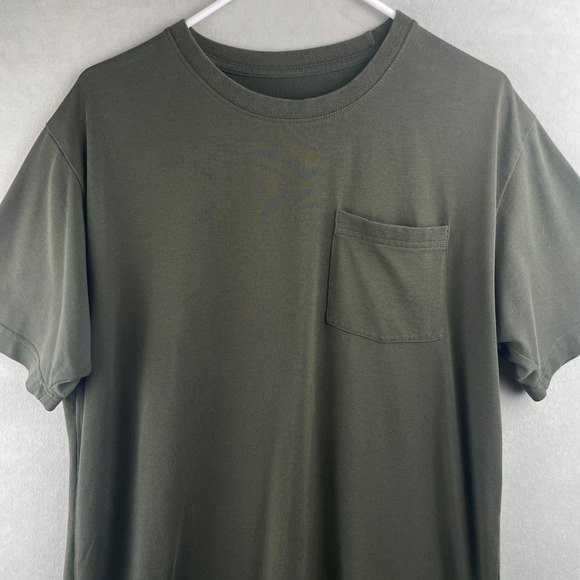 Nike 6.0 Dri-Fit Mens Olive Green Pocket T-Shirt Short Sleeve Crew Neck L Rare - Picture 3 of 8